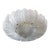 1960s Clear Graniglia Murano Leaves Flush Mount For Sale