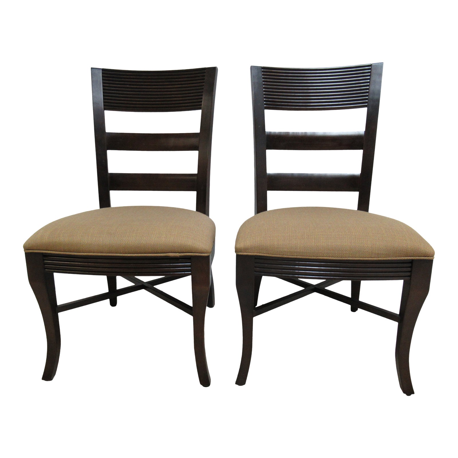 1990s Vintage Nautica by Lexington Ladder Back Dining Room Side Chairs