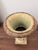Mid-Century Petite Cast Iron Medici Style Garden Urn in Pale Buttercup Yellow For Sale - Image 10 of 12