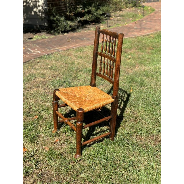 Wood 19th Century Beech Spindleback Chair For Sale - Image 7 of 8