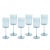 Contemporary Foligno Wine Glasses - Light Blue, Set of 6 For Sale - Image 3 of 3