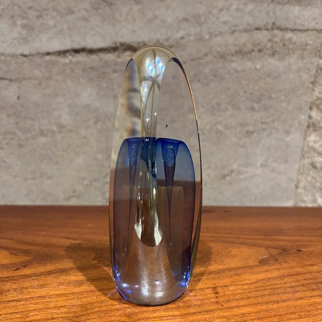 1990s Veiled Glass Art Panel Sculpture Edward Kachurik For Sale In San Diego - Image 6 of 13