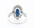 1920s 1920s Belle époque Ring, Platinum, Natural Sapphire 1,60 Ct and Diamonds, Size 6.5 For Sale - Image 5 of 5