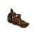 5" Hand-Carved Wood Reclining Bodhisattva Figurine Sculpture Tang Style Art For Sale In San Francisco - Image 6 of 8