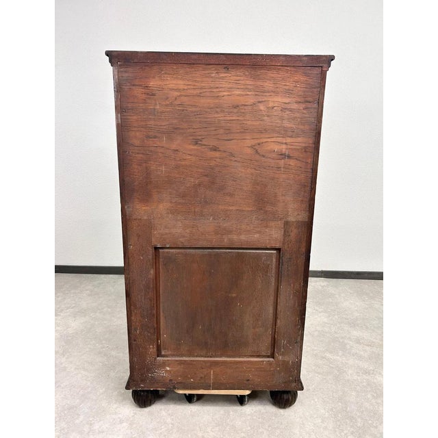 Art Nouveau Cabinet with Shelf with Distinctive Floral Carvings, 1890s For Sale - Image 10 of 11