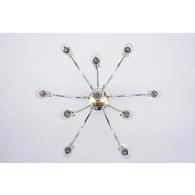 German Pendant in Chrome and Brass from Schröder & Co., 1960s For Sale - Image 4 of 10