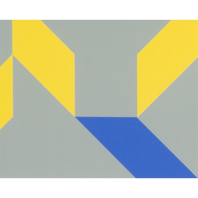 Contemporary 1995 “Konstruktion and Intuition” Serigraph Print by Anton Stankowski For Sale - Image 3 of 8