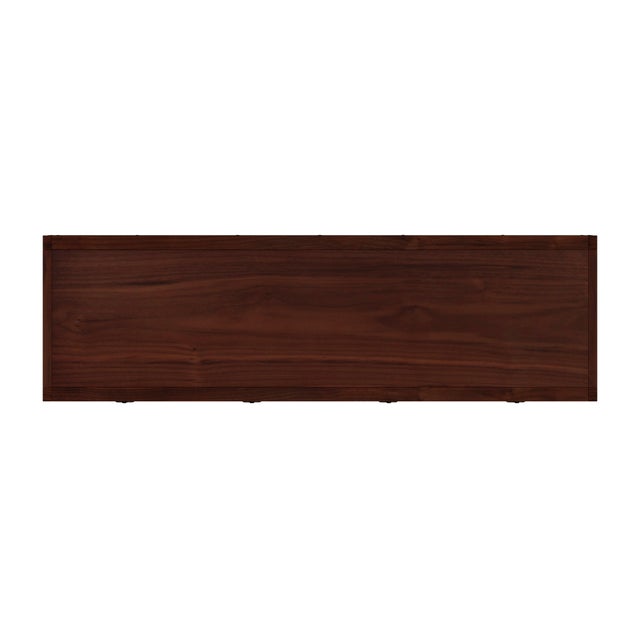Wood Lark 60 in. W Rectangular Wood 6 Drawer Dresser, Walnut For Sale - Image 7 of 8