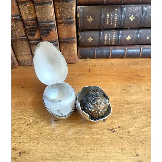 1900 - 1909 Antique Bronze Bird Inkwell, Cold Painted, Circa 1900 ,Geschutzt For Sale - Image 5 of 14