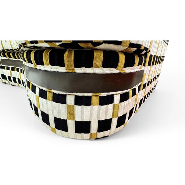 Mid-Century-Modern Geometric Velvet Sectional Attr to Milow Baughman for Thayer Coggin For Sale - Image 11 of 18