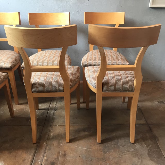 Maple Dining Chairs Set of 6 Chairish