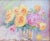 Contemporary original bouquet of pastel colored roses oil painting on artist’s canvas panel by the talented artist Sean...
