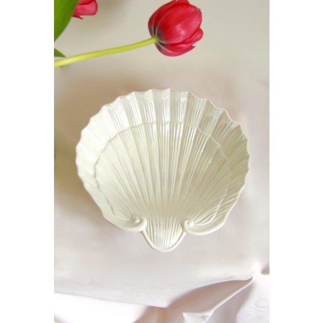 Vintage Shell Ceramic Bowl, Italy, 1970s For Sale - Image 6 of 7