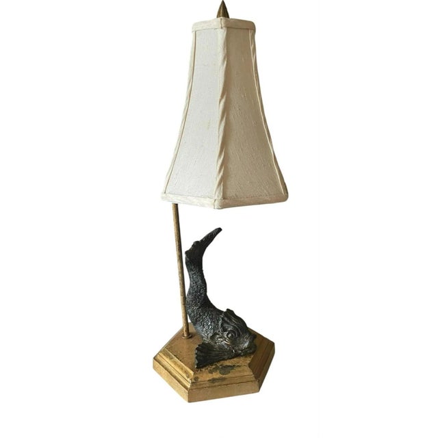 Vintage Mid-Century Modern Limited Edition Bronze Koi Fish Lamp - Stamped Caww and Numbered For Sale - Image 13 of 13