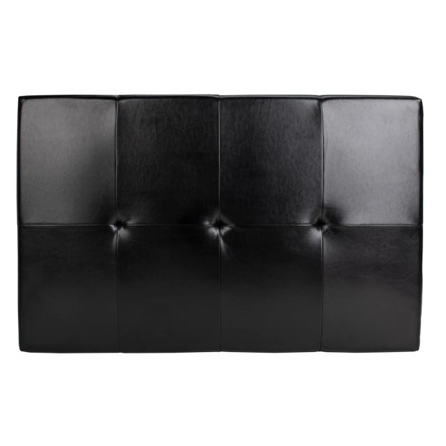 Cocktail Ottoman in Black & Black For Sale - Image 4 of 9