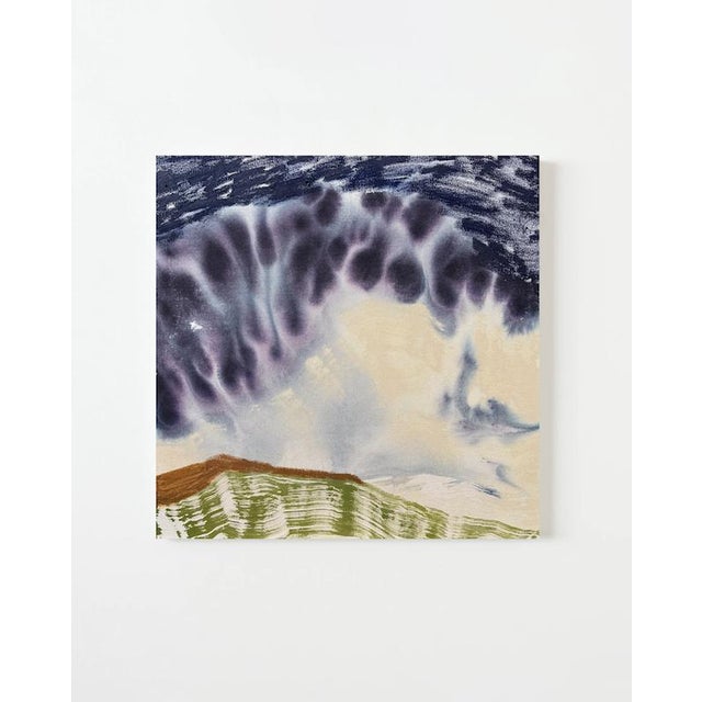 Original. Ink + acrylic + latex + oil stick on raw canvas. A series recalling summers spent in western North Carolina, in...