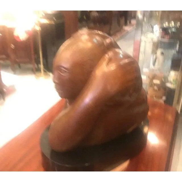 Modern Bronze Mother and Child Sculpture For Sale - Image 4 of 10