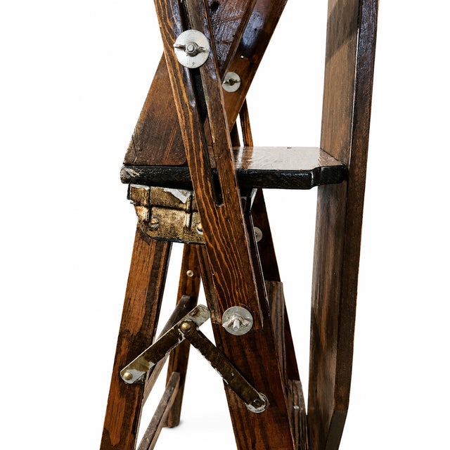1960s Vintage Jefferson Bachelor’s Chair, 3-in-1 Ladder and Ironing Board For Sale - Image 5 of 5
