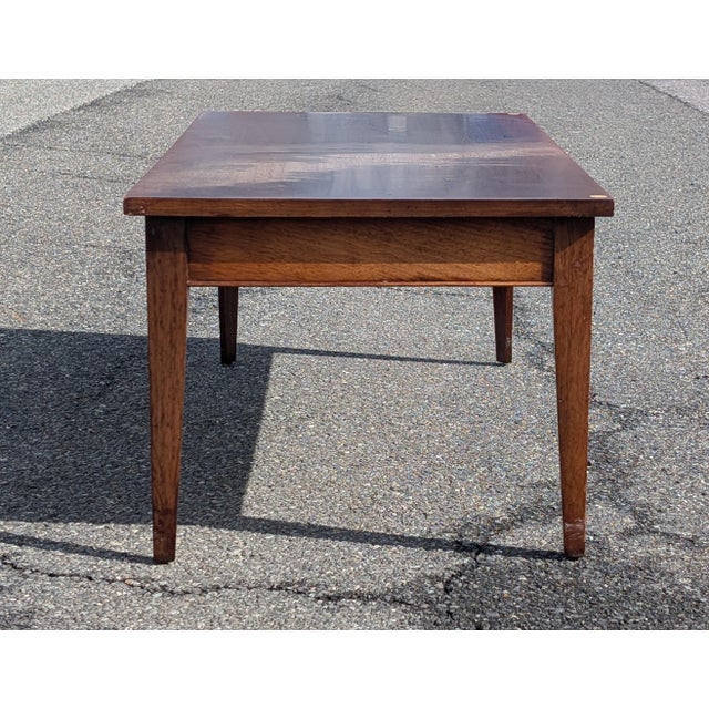 Mid 20th Century Vintage Craftique Solid Walnut Coffee Table For Sale - Image 5 of 18