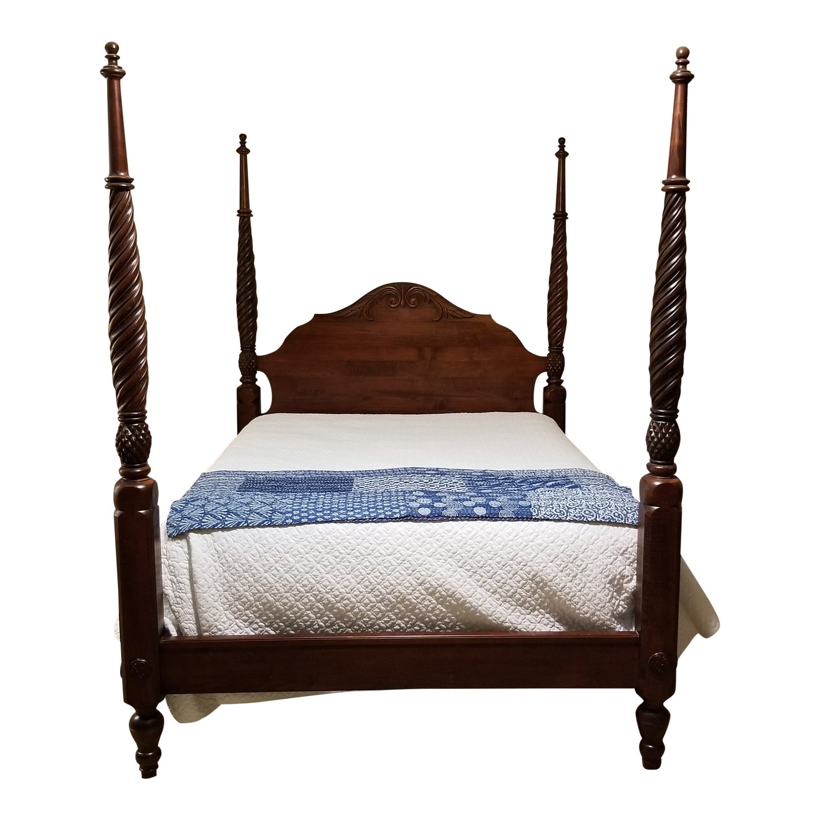 Ethan Allen British Classics Queen Size 4Poster Bed Chairish