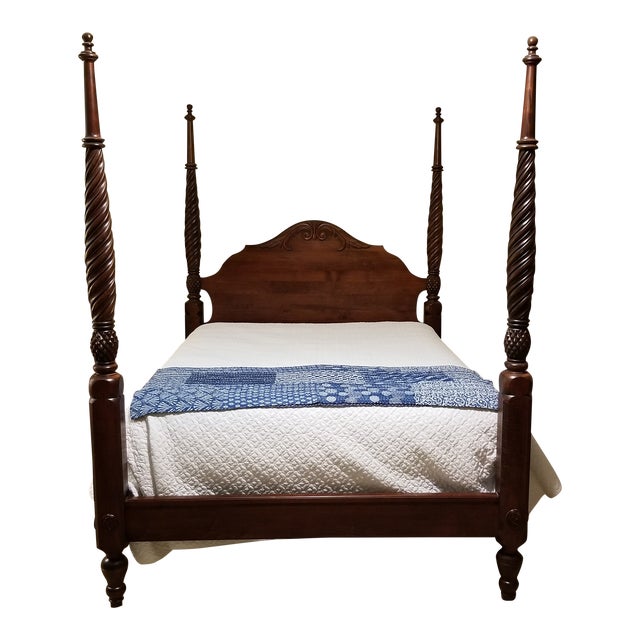 Ethan Allen British Classics Queen Size 4Poster Bed Chairish