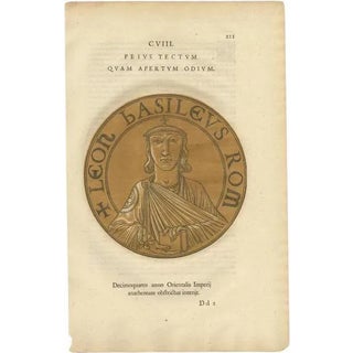 Goltzius, Portrait of Leo III the Isaurian, 1645, Paper For Sale