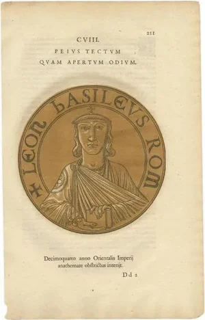 Goltzius, Portrait of Leo III the Isaurian, 1645, Paper