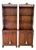 Early 20th Century American Chippendale Mahogany Etagere Cabinets by Robert W. Irwin Co. - A Pair For Sale