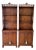 Early 20th Century American Chippendale Mahogany Petite Etagere Cabinets by Robert W. Irwin Co. - A Pair For Sale