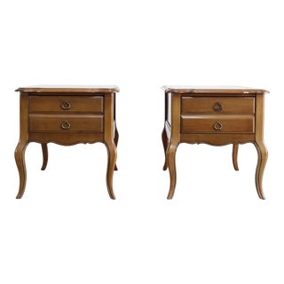 Vintage Pair French Style Nightstands For Sale