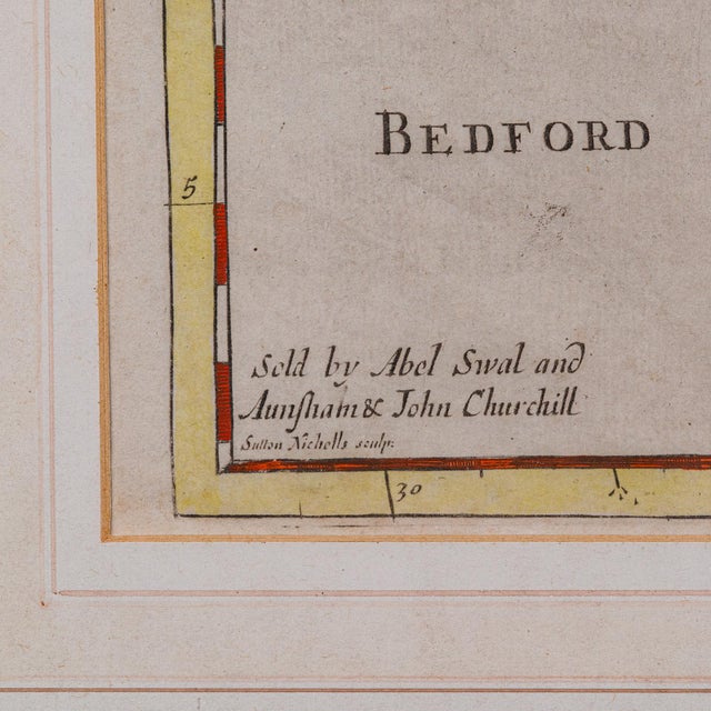 1700's Antique County Map Cambridgeshire For Sale - Image 10 of 12