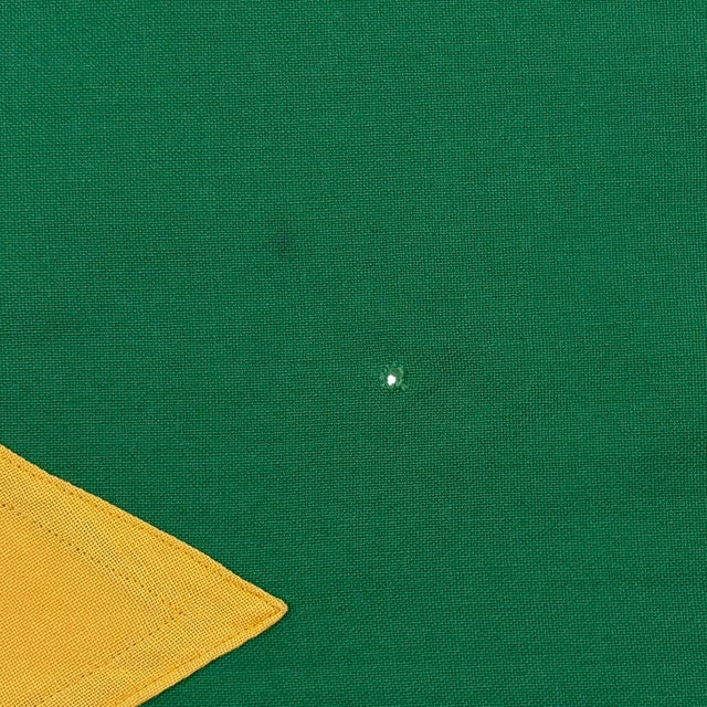 Mid 20th Century Vintage Sewn Cotton Flag of Brazil For Sale - Image 5 of 7