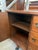 1970s Vintage Mid Century Modern Walnut Wood Credenza Buffet 3 Drawers With Milled Metallic Knobs For Sale - Image 9 of 9