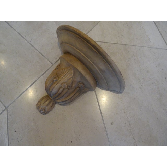 Late 20th Century Carved Wood Wall Bracket For Sale - Image 4 of 6
