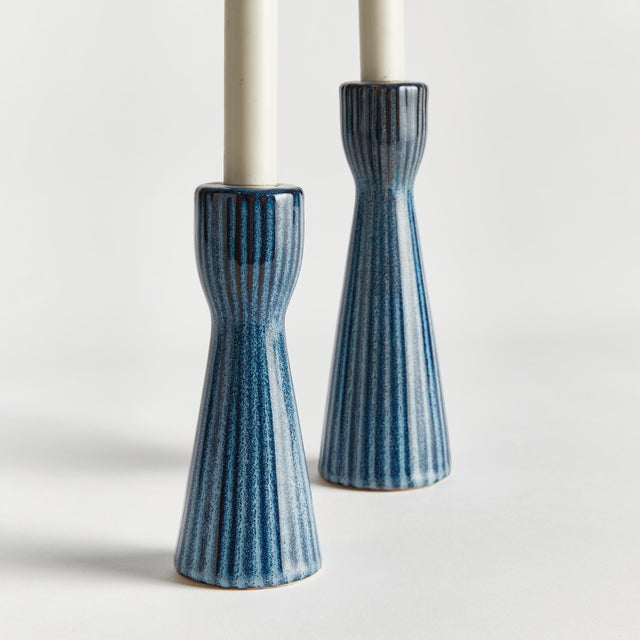 Contemporary Lesley Taper Holders, Set Of 2 For Sale - Image 3 of 3