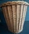 Vintage Mid-Late 20th Century Wicker Wastebasket For Sale - Image 4 of 12