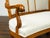Brown Italian 19th Century Carved Walnut Upholstered Settee with Scrolling Arms For Sale - Image 8 of 9