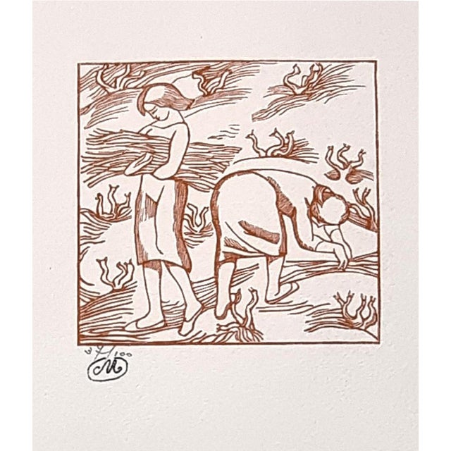 Aristide Maillol, Georgics, Woodcut, 1950 For Sale