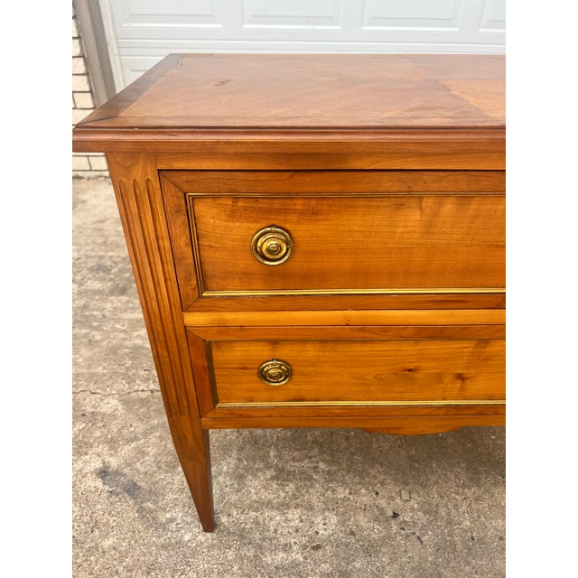 Wood French 19th Century Louis XVI Solid Walnut Chest of Drawers / Commode For Sale - Image 7 of 12