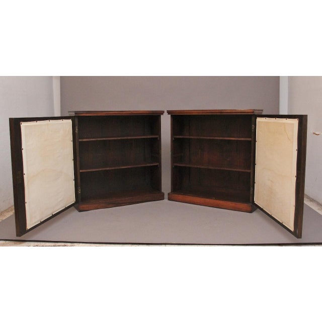 Hollywood Regency Early 19th Century Rosewood Cabinets, 1830, Set of 2 For Sale - Image 3 of 13