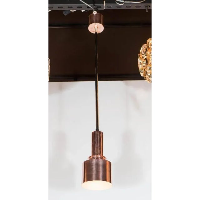 Mid-Century Modern Industrial Mid-Century Modernist Copper Pendant by Hans Agne Jakobsson For Sale - Image 3 of 8