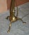 Antique Art Nouveau Brass Height Adjustable Standing Floor Lamp with Sculptured Frame For Sale - Image 5 of 18