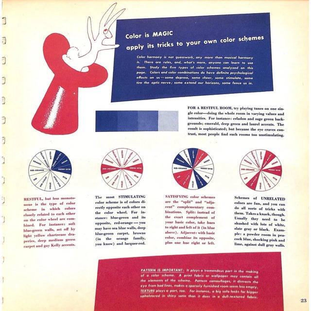 "Mademoiselle's Home Planning Scrapbook" 1946 Hillyer, Elinor For Sale - Image 9 of 13