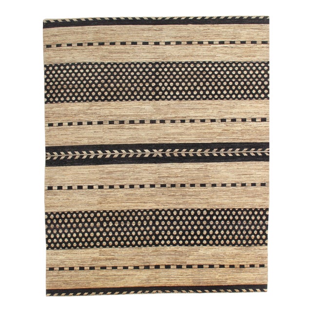 Vintage Hand-Knotted Gabbeh Style Rug 8'2" X 10' For Sale