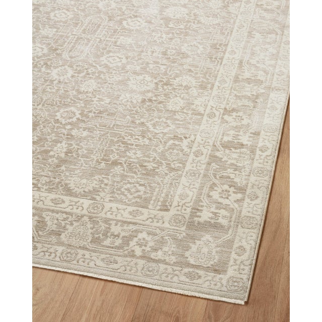 Amber Lewis x Loloi Zuma Sand / Stone 18" x 18" Sample Rug For Sale In Dallas - Image 6 of 8