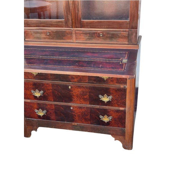 19th C American Mahogany/ 2 Pieces/ Victoria Secretary Refurbished. For Sale - Image 14 of 18