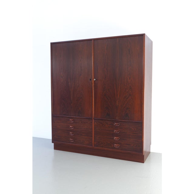 Brown Mid-Century Modern Danish Rosewood Dresser Cabinet by Axel S. Albeck, 1950s For Sale - Image 8 of 18
