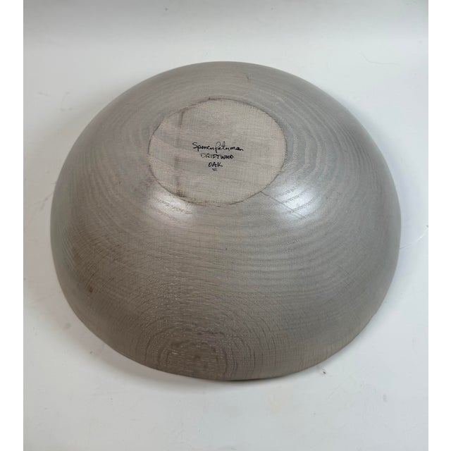 Spencer Peterman Large Driftwood Oak Wooden Bowl 15” For Sale In Los Angeles - Image 6 of 10