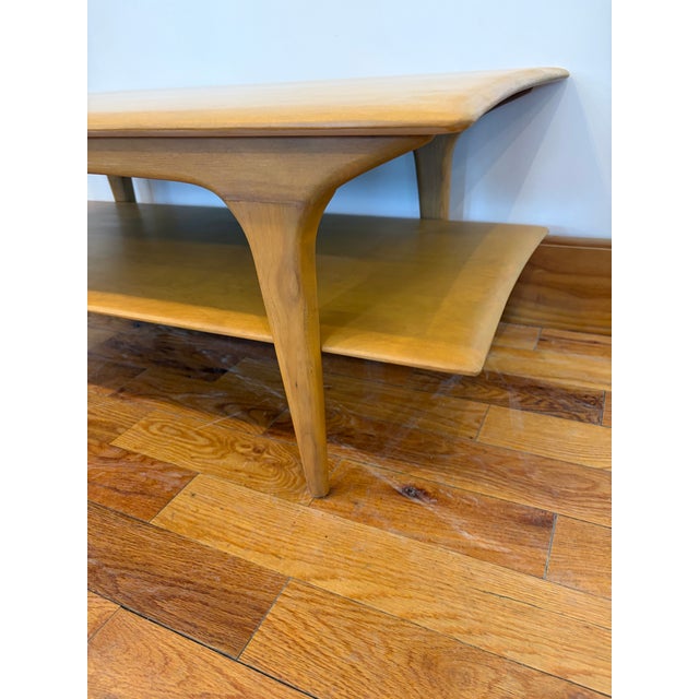 Vintage Haywood Wakefield Maple Coffee Table For Sale In Boston - Image 6 of 9