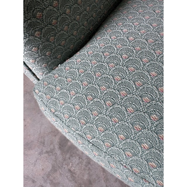 1980’s Vintage Selig Imperial-Style Barrel Back Upholstered Club Chairs – A Pair For Sale - Image 11 of 12